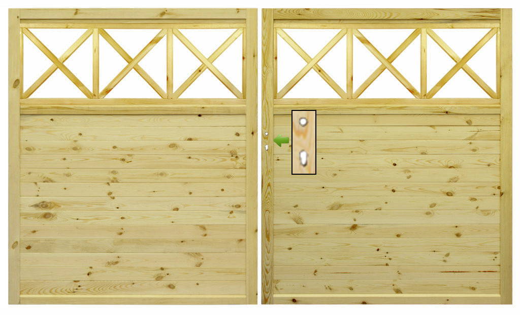 Sichtschutztor mit Schlossfräsung und Zierelement 01 Nikolaus Sichtschutzzaun Holz Kesseldruckimprägniert ~ Sichtschutztor mit Schlossfräsung und Zierelement 01 Nikolaus