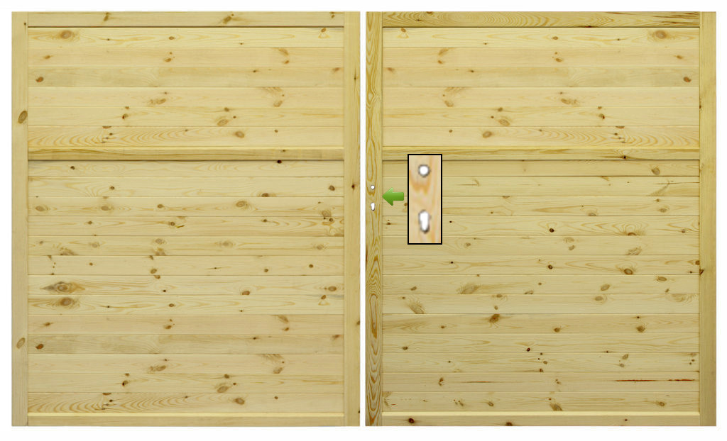 Sichtschutztor mit Schlossfräsung und Zierelement 19 Vollker Sichtschutzzaun Holz Kesseldruckimprägniert ~ Sichtschutztor mit Schlossfräsung und Zierelement 19 Vollker