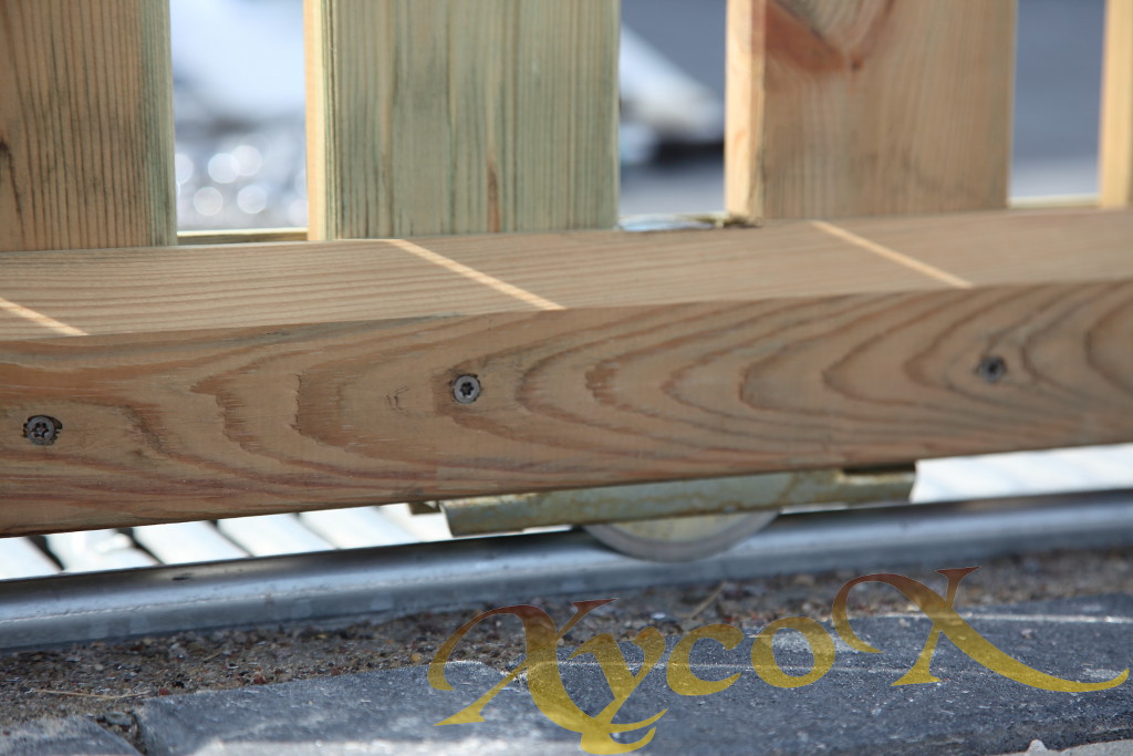 Laufrolle für Holz- Schiebetore mit ⌀19mm Schienen, kugelgelagert