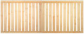 Geländertor für Geländer - Holzzäune naturbelassen, bestehend aus 2 Flügeln mit Handlauf und optionaler Schlossfräsung