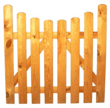 Türchen Kiefernholz kdi 100cm Bogenform unten, verschraubt