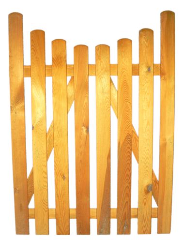 Türchen Kiefernholz kdi 140cm Bogenform unten, verschraubt