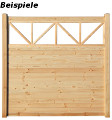 Bieispielbild eines verbauten Zierelementes 03 "Sly" 184cm Breit, gerade, naturbelassen