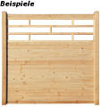 Bieispielbild eines verbauten Zierelementes 05 "Jan" 184cm Breit, gerade, naturbelassen