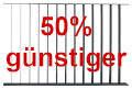 Zaunsystem Stahlzaun Andorra mit 50% Rabatt, moderner Zaun mit gradliniger Optik in anthrazit RAL 7016
