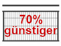 Zaunfeld Stahlgeländerzaun 150cm mit Stahlstabzaun und Handlaufleiste, anthrazit-metallic beschichtet