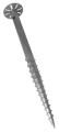 Schraubpfahl 120cm lang x 7,6cm Rohrdurchmesser mit aufgeschweißter Ø 22cm Montageplatte, feuerverzinkt